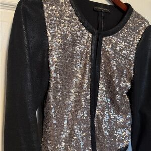 Generation Love Black and Silver Sequin Blazer